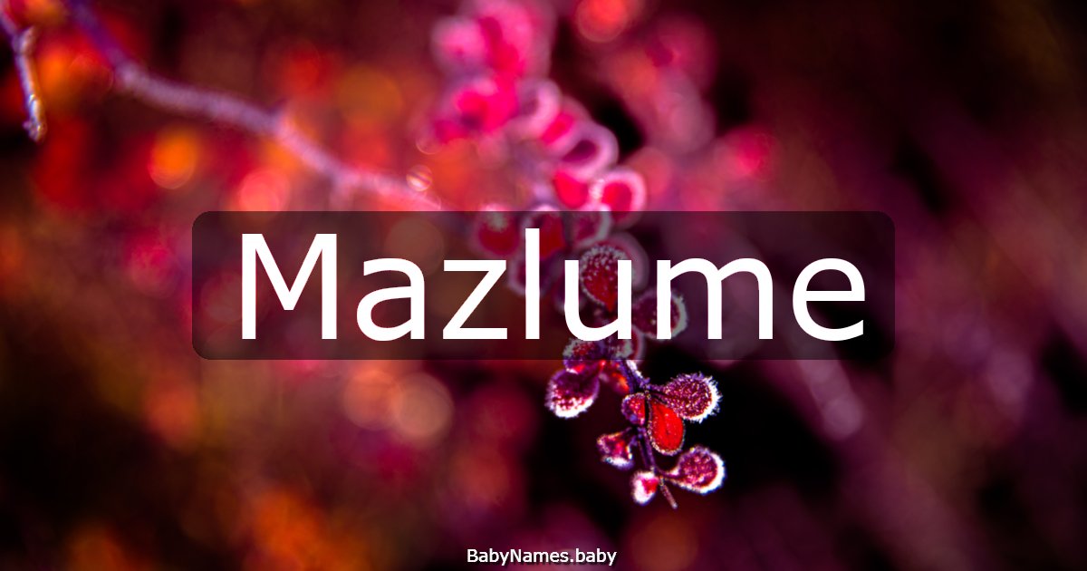 Mazlume