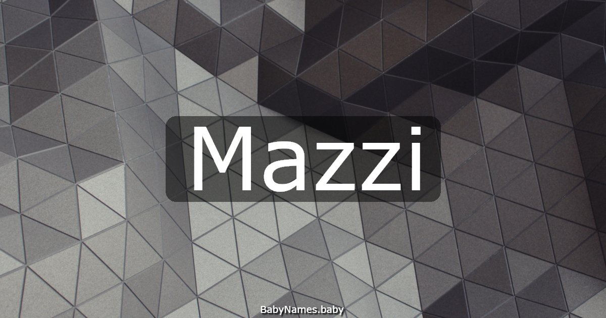 Mazzi