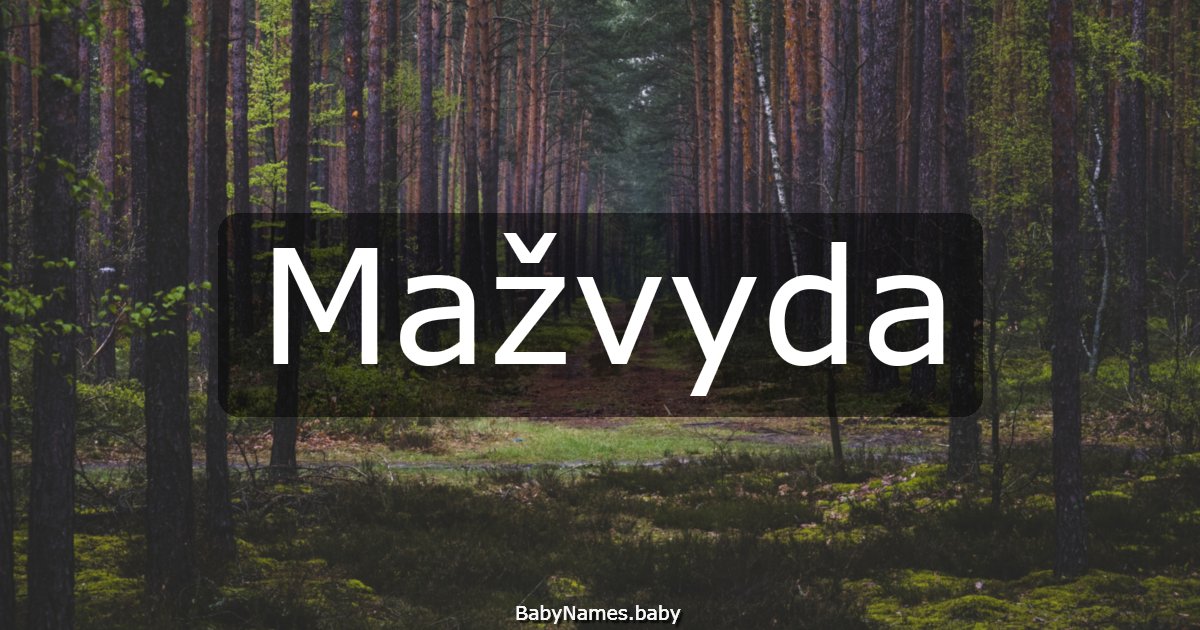 Mažvyda