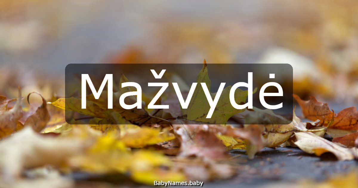 Mažvydė