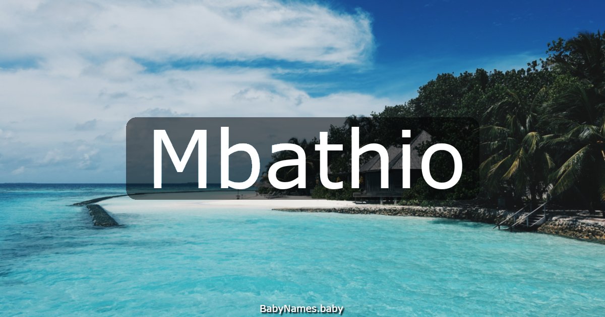 Mbathio