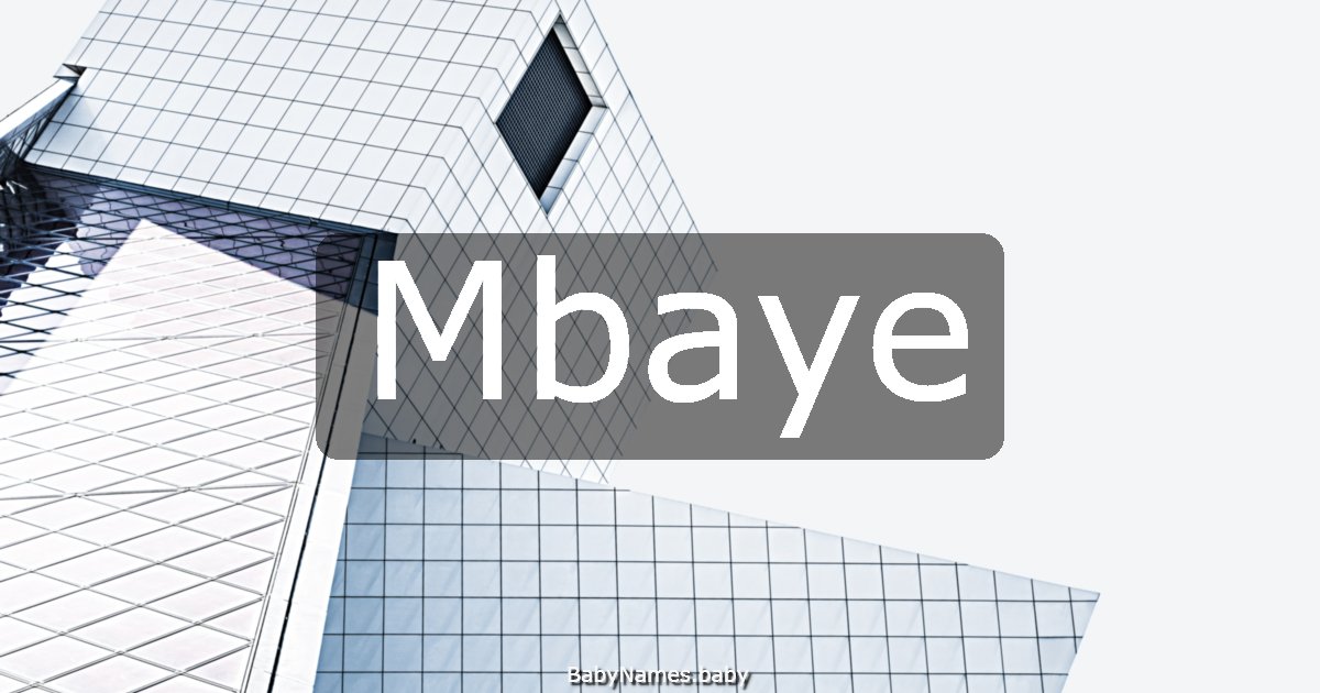 Mbaye