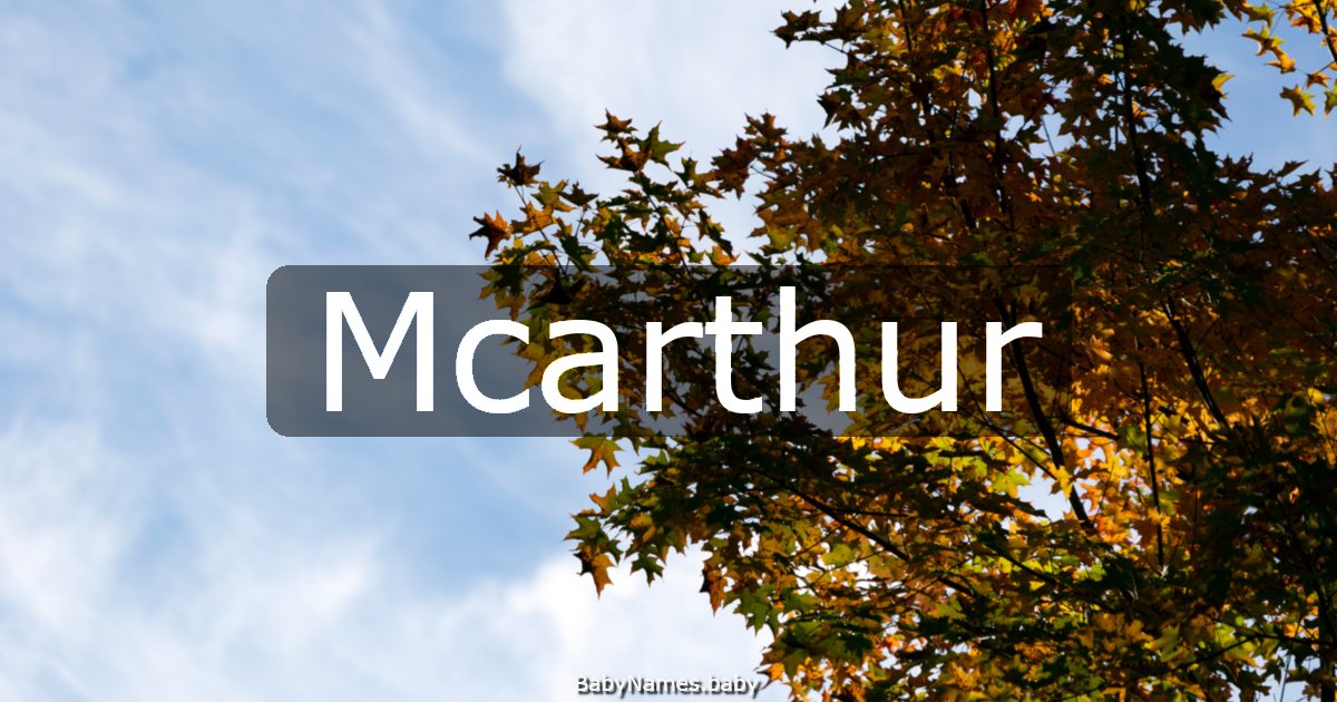 Mcarthur