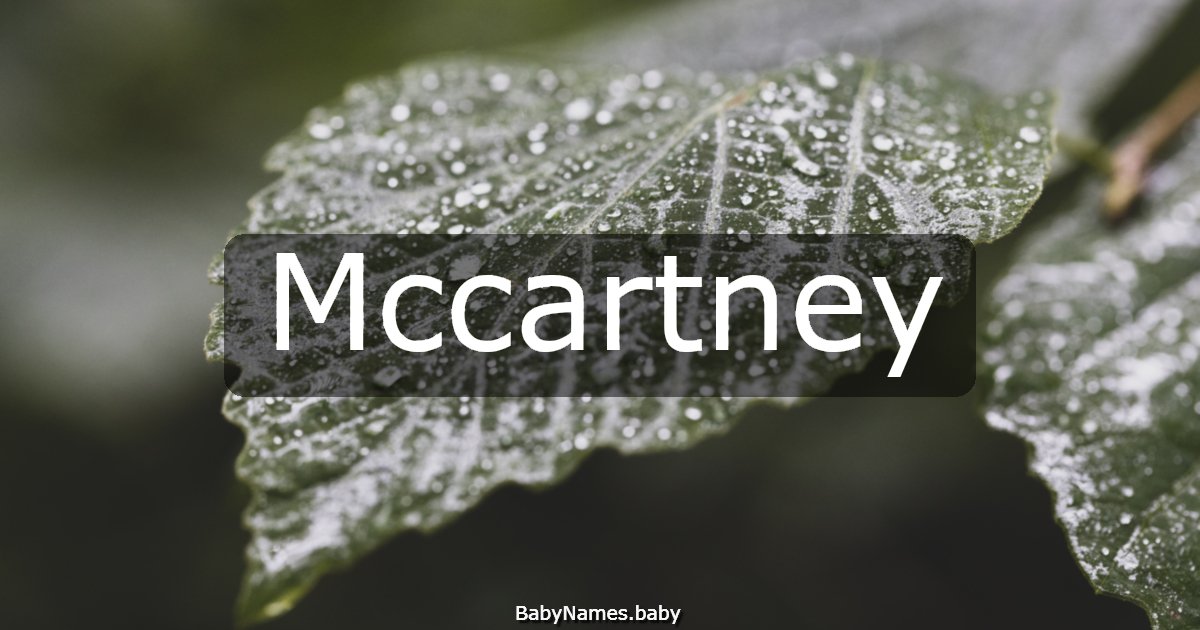 Mccartney