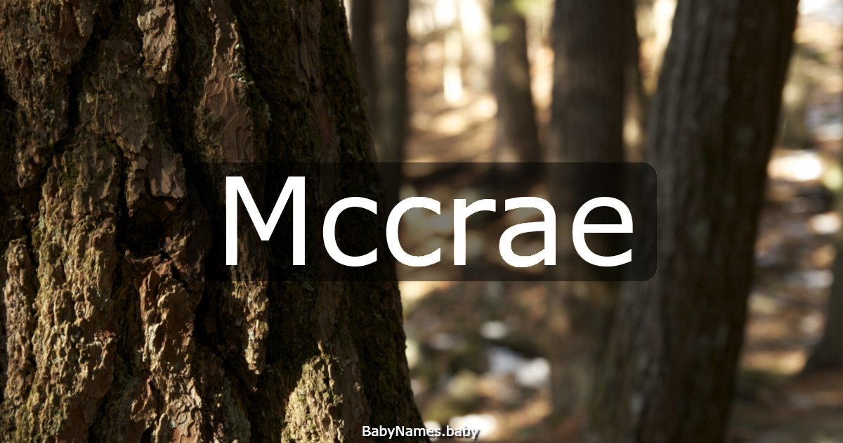 Mccrae