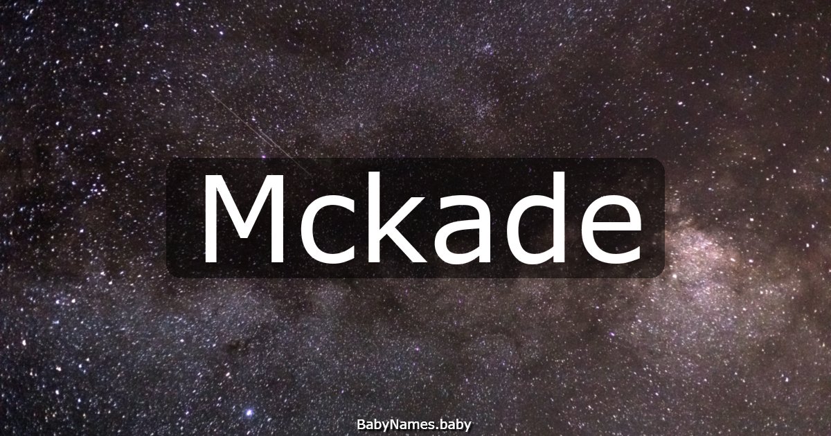 Mckade