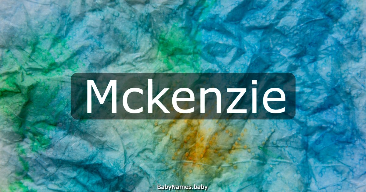 Mckenzie