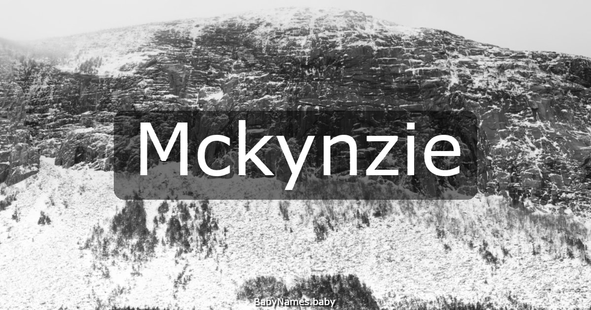 Mckynzie
