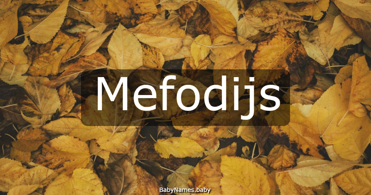 Mefodijs