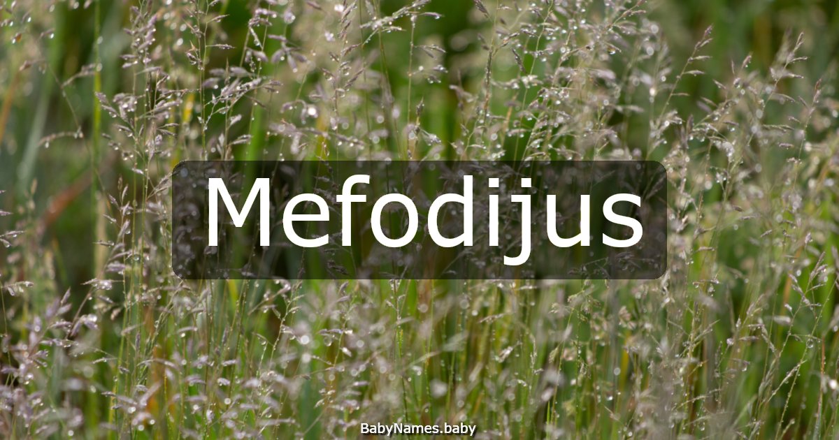 Mefodijus