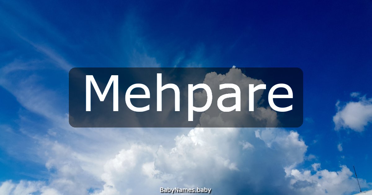 Mehpare