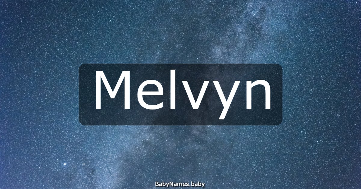 Melvyn