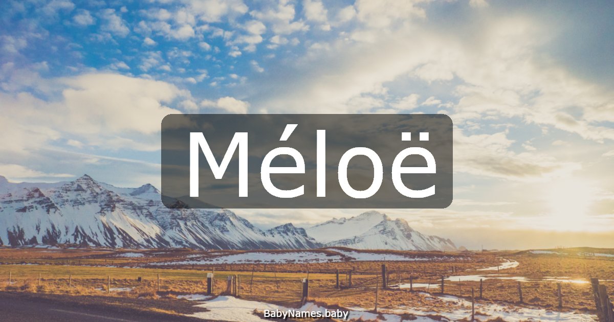 Méloë