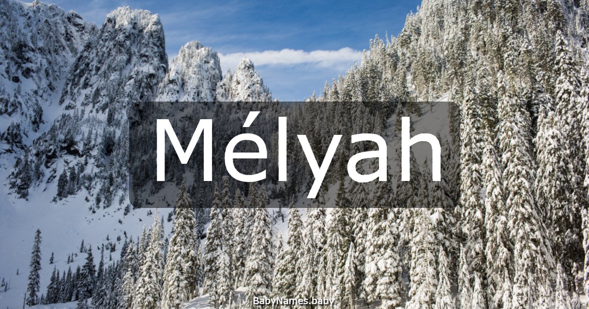 Mélyah