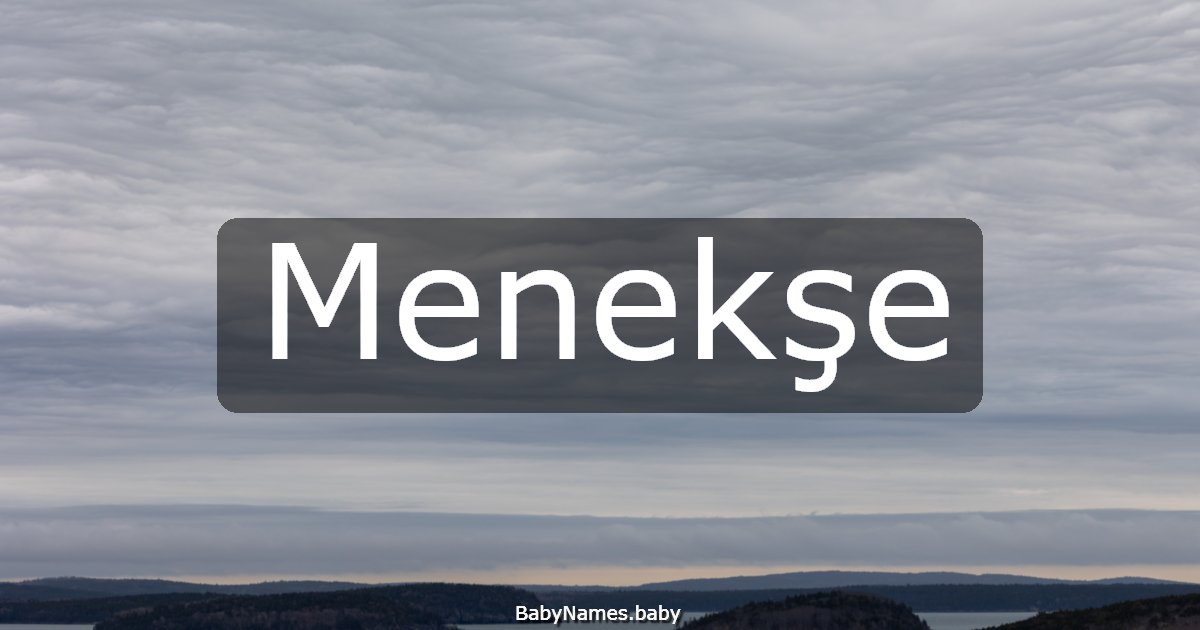 Menekşe