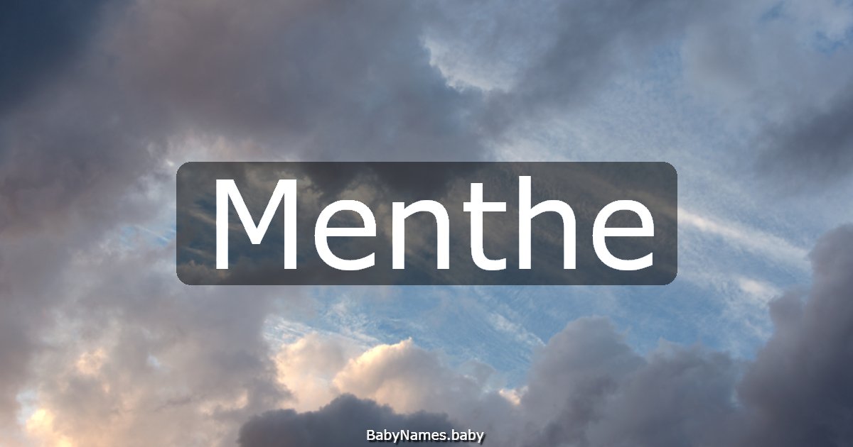 Menthe