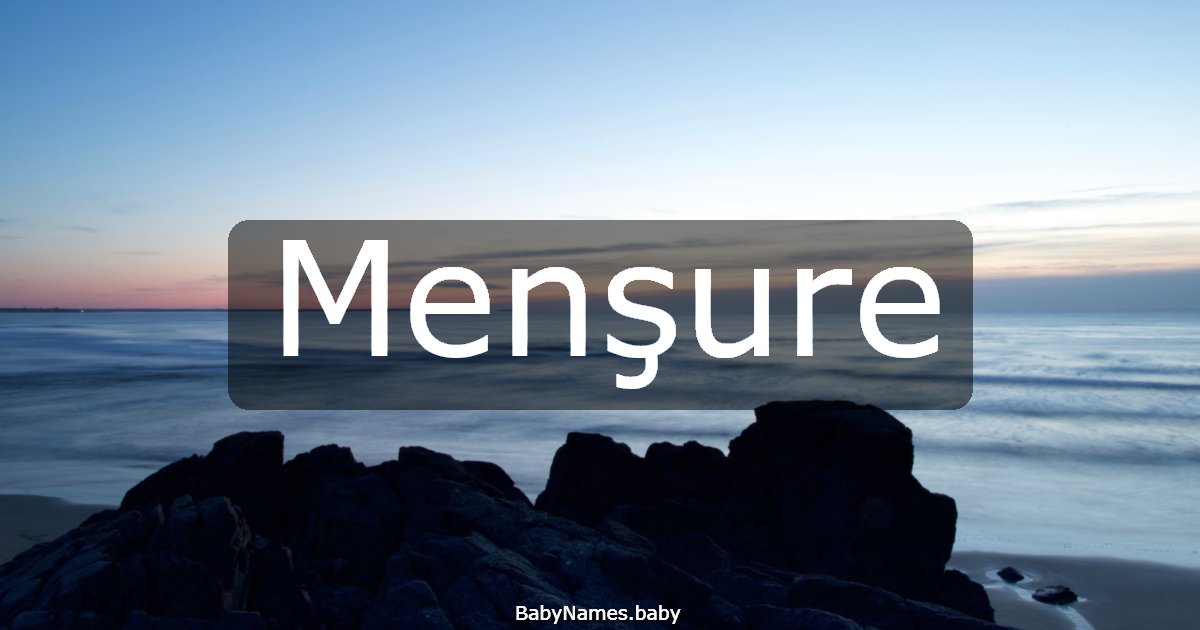 Menşure