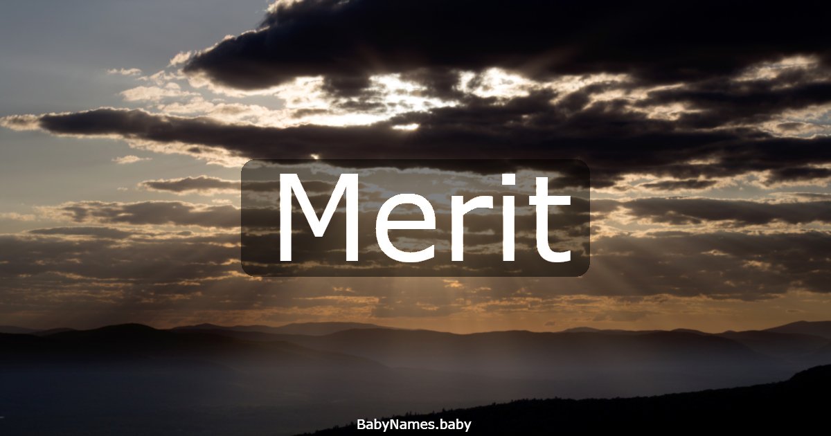 Merit