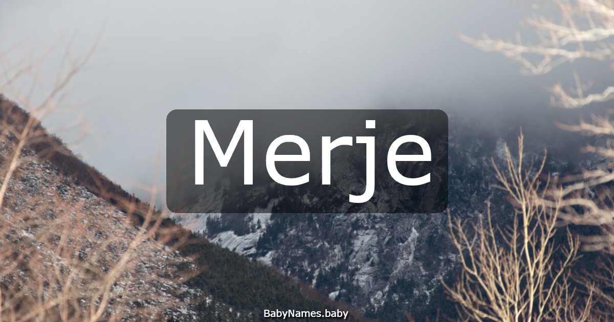 Merje