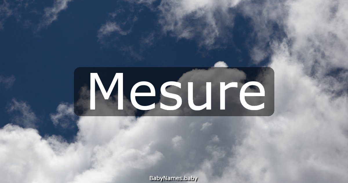 Mesure