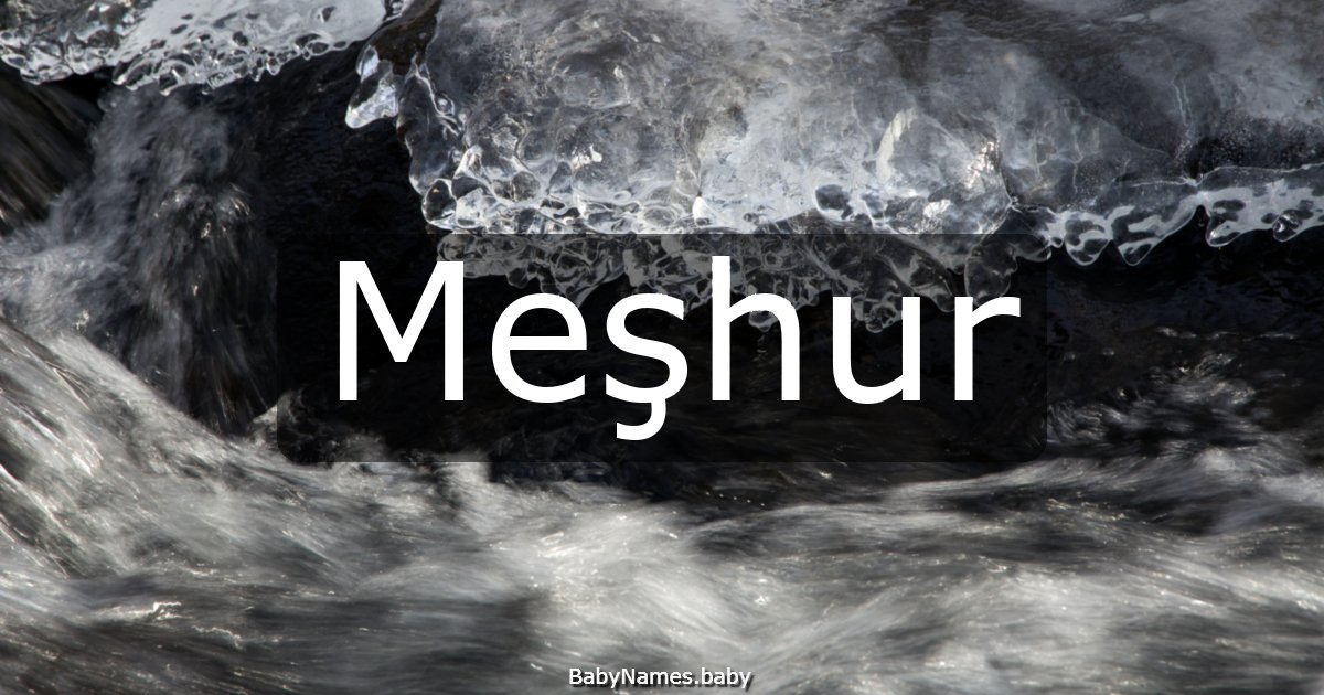Meşhur