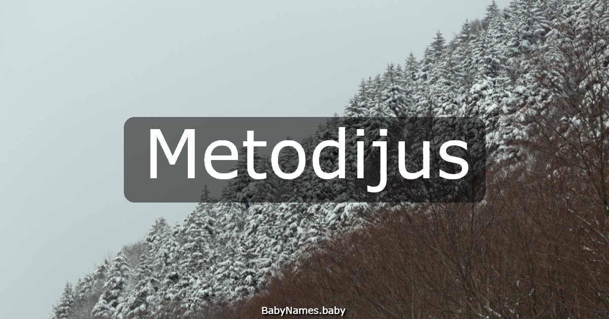 Metodijus