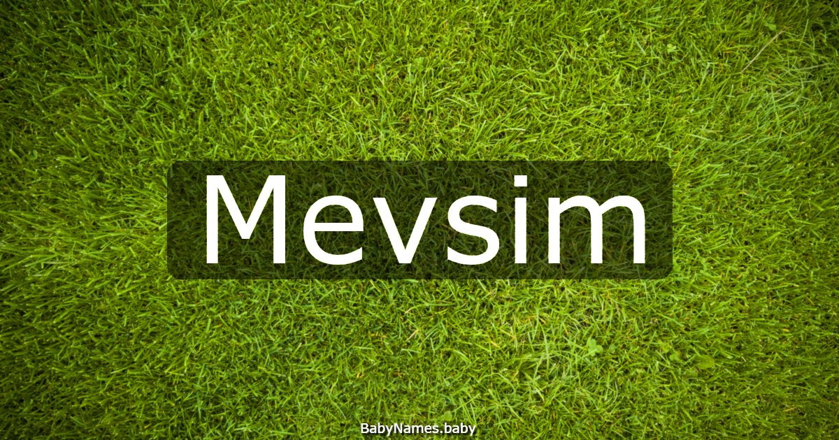 Mevsim
