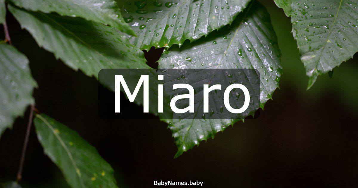 Miaro