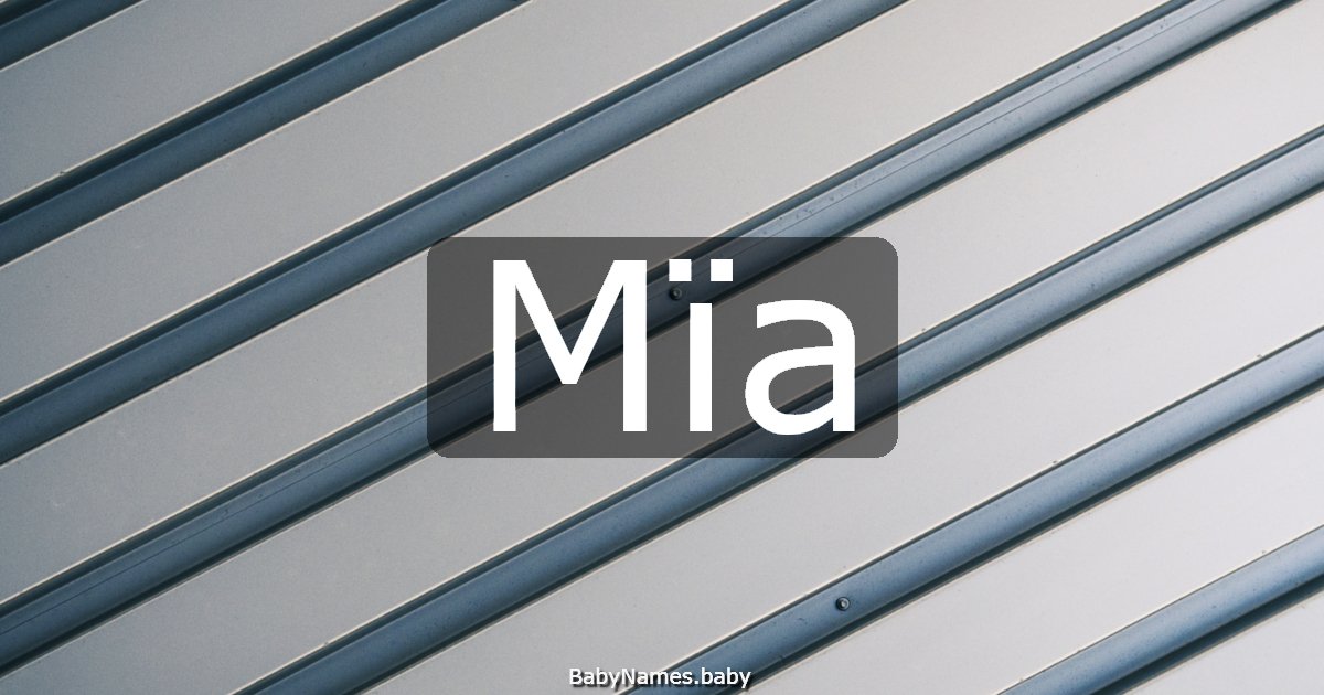 Mïa
