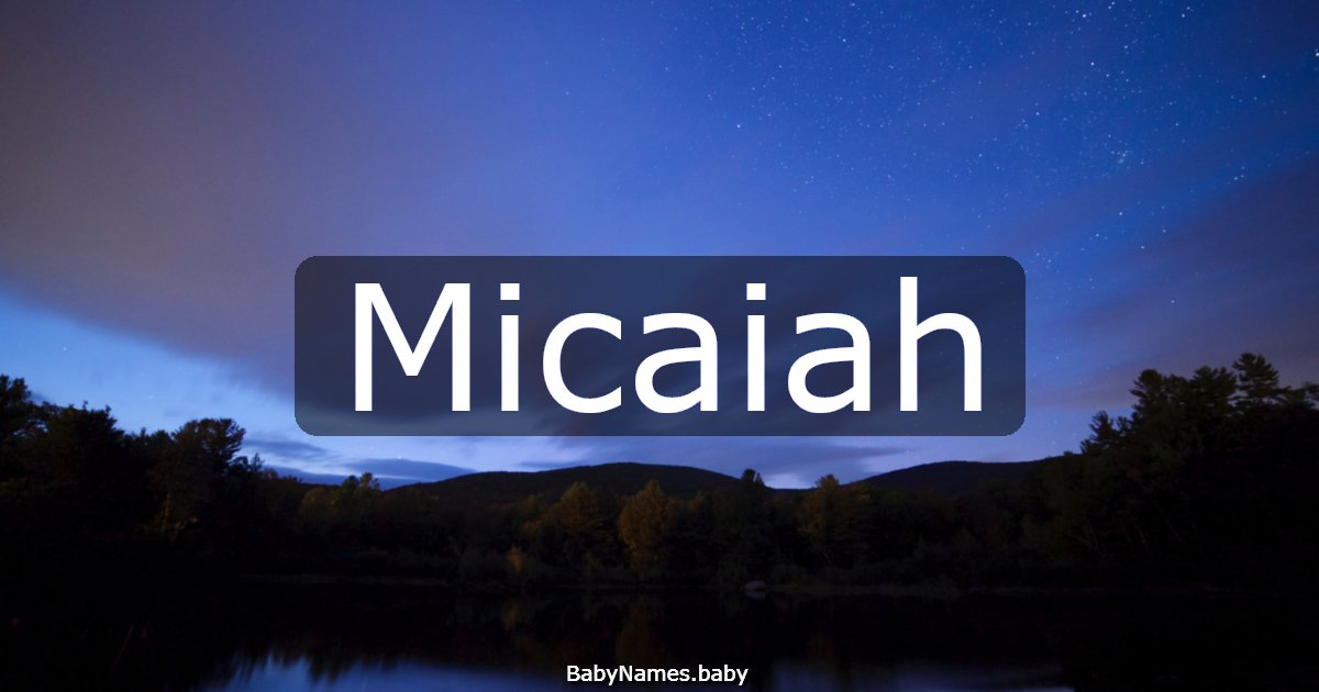 Micaiah