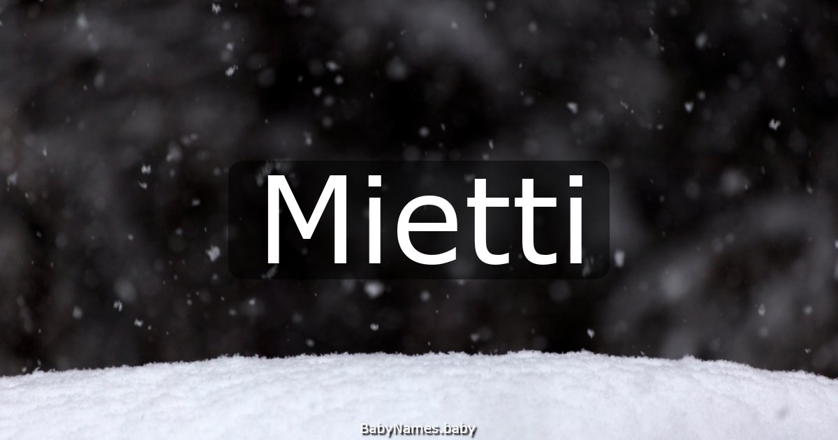 Mietti