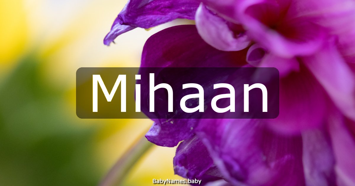 Mihaan