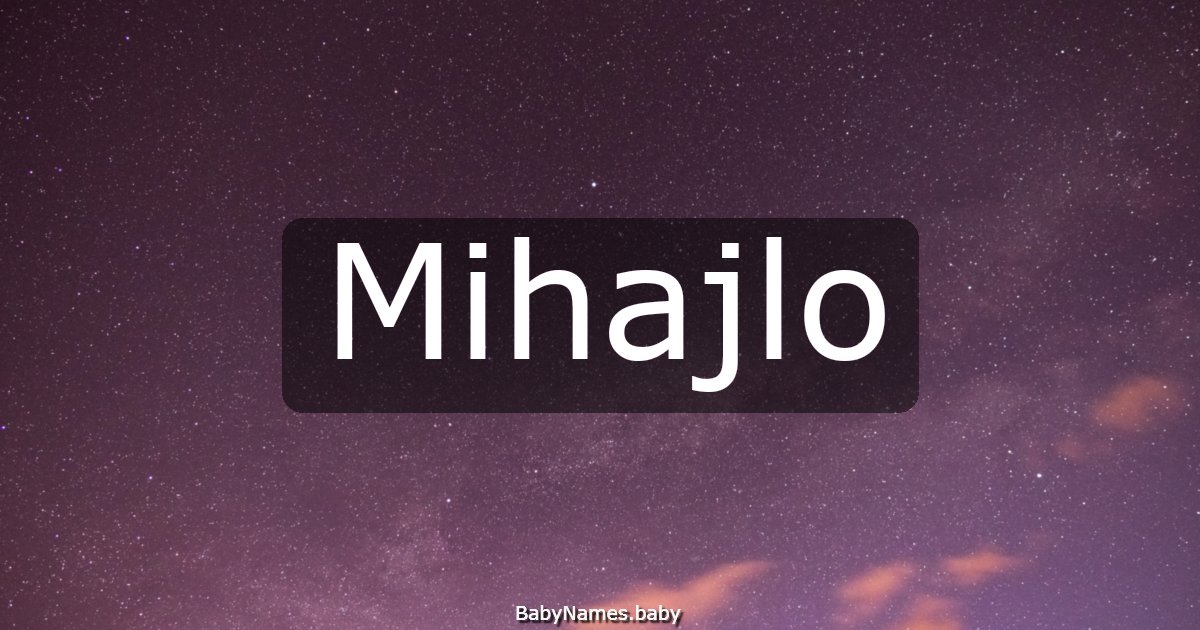 Mihajlo