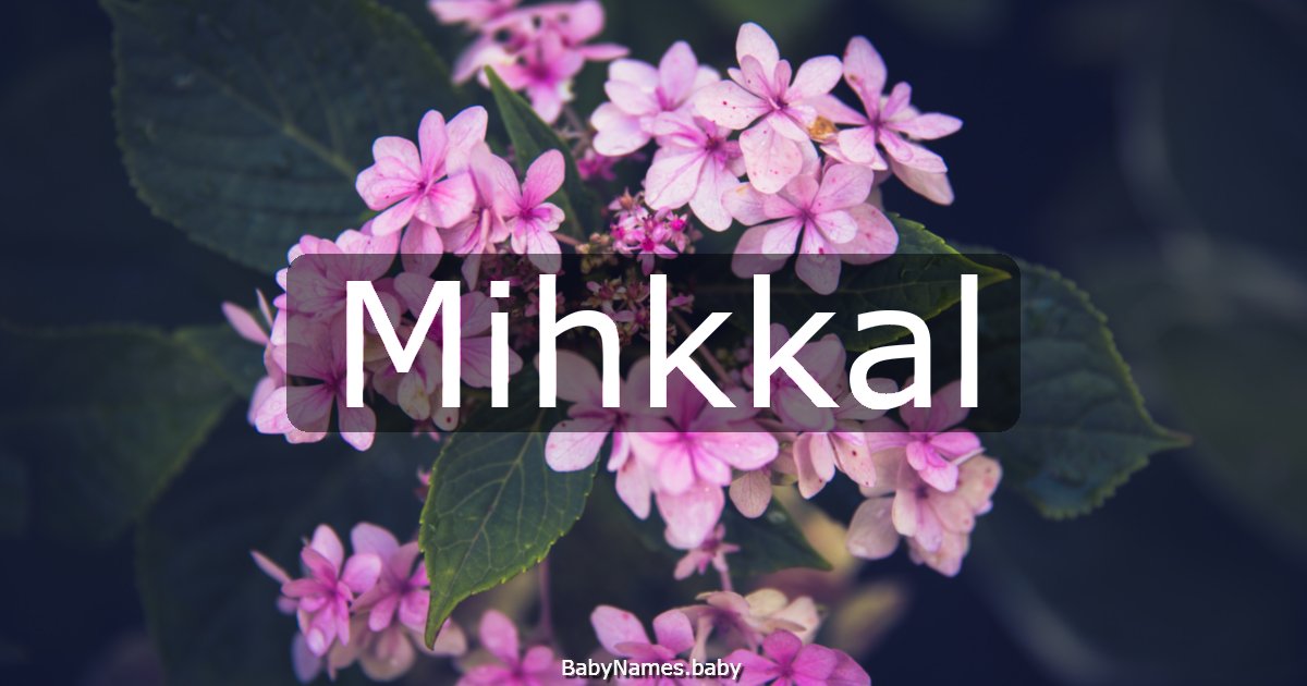 Mihkkal