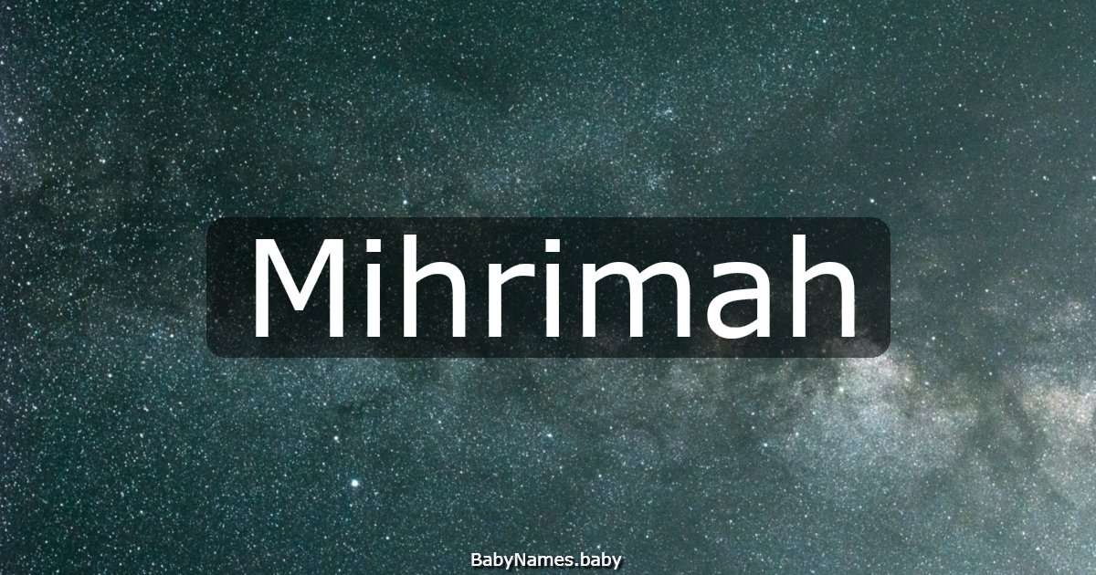 Mihrimah