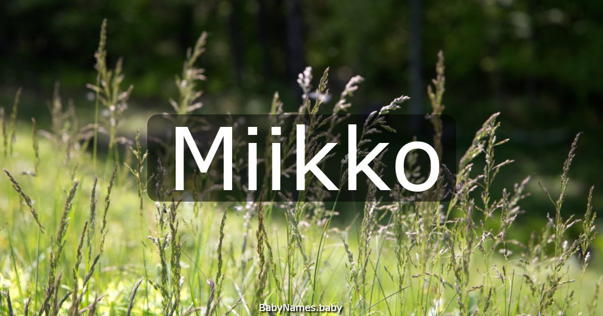 Miikko
