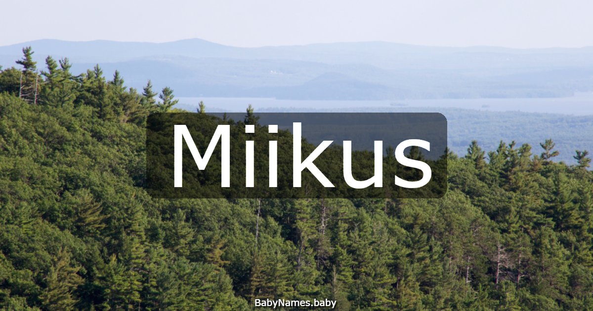 Miikus