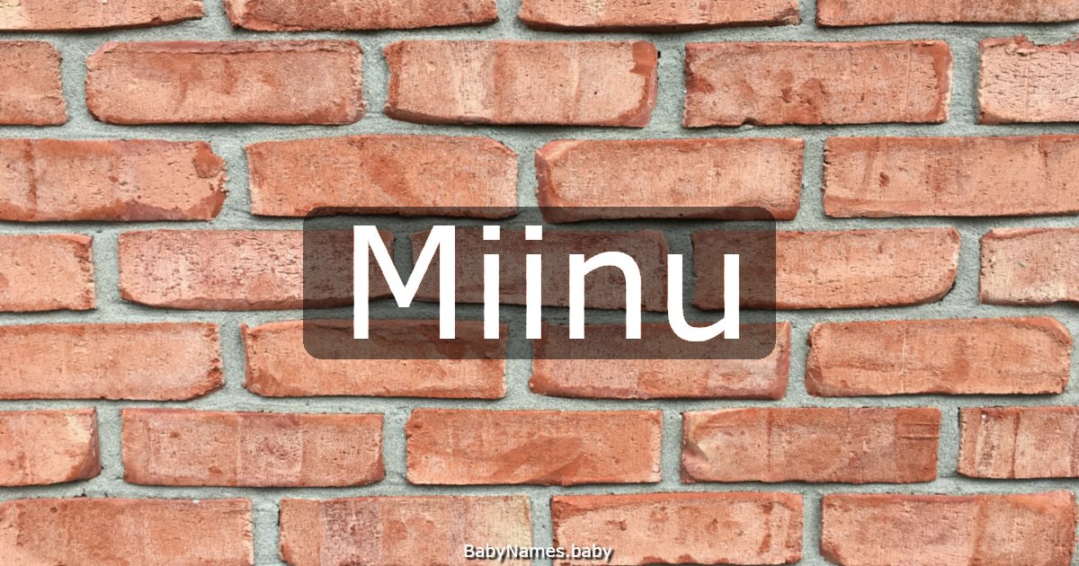 Miinu