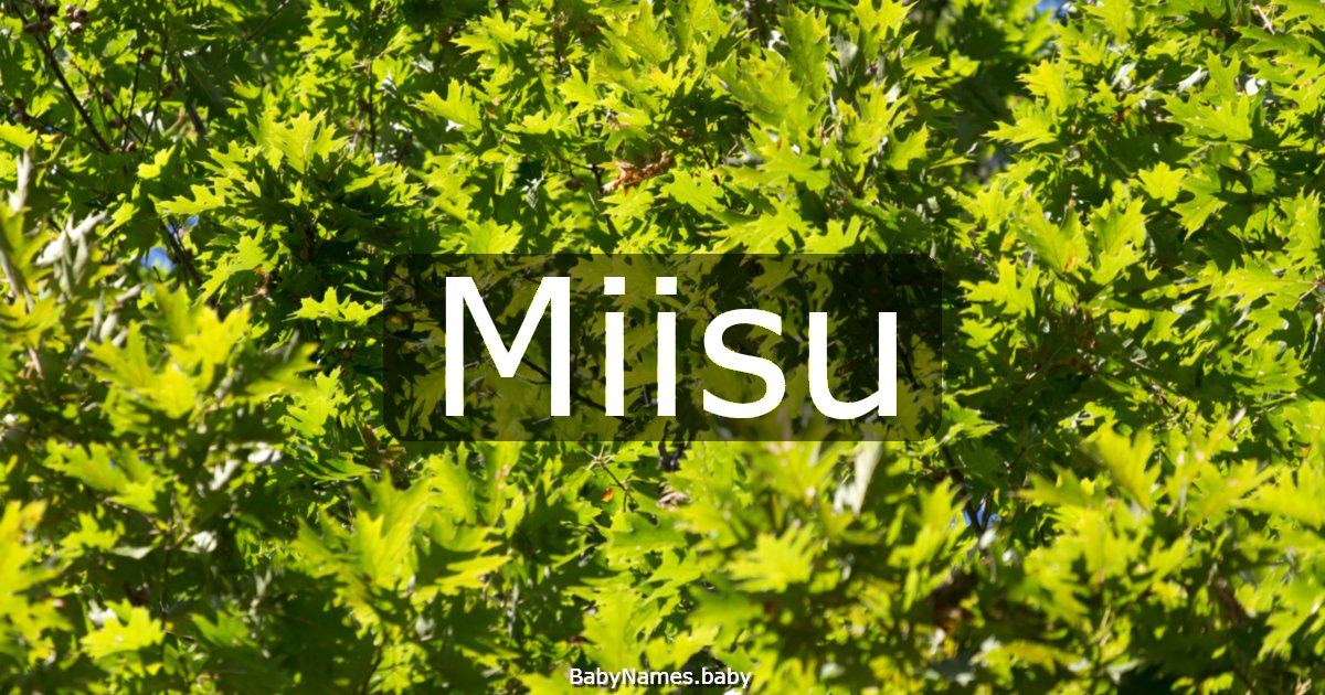 Miisu