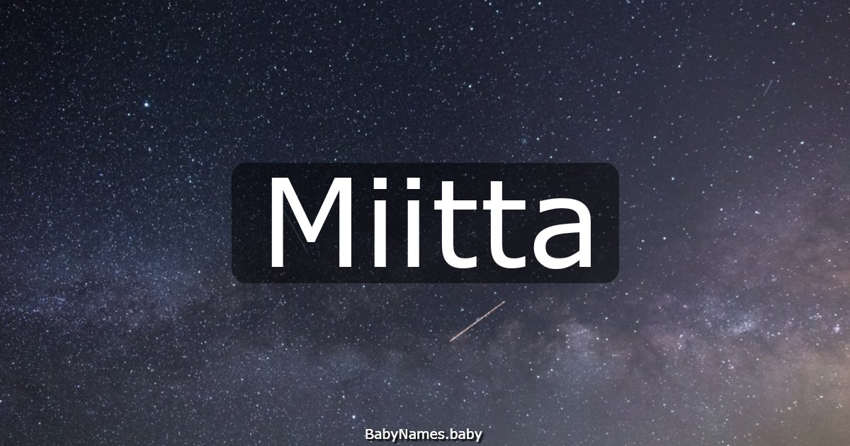 Miitta