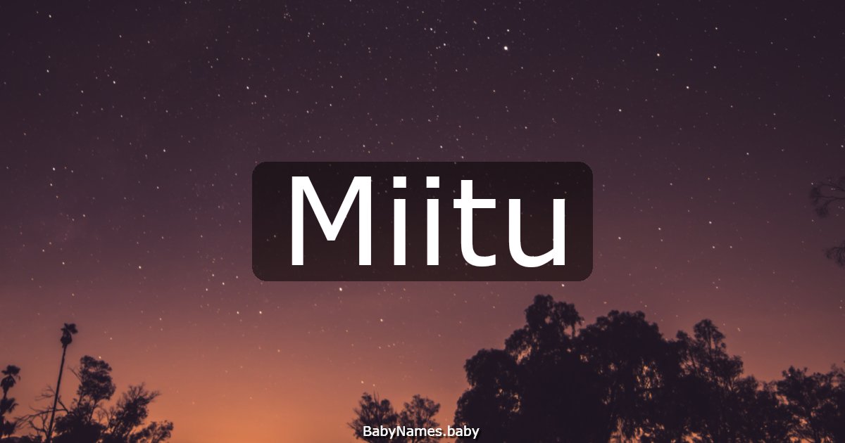Miitu