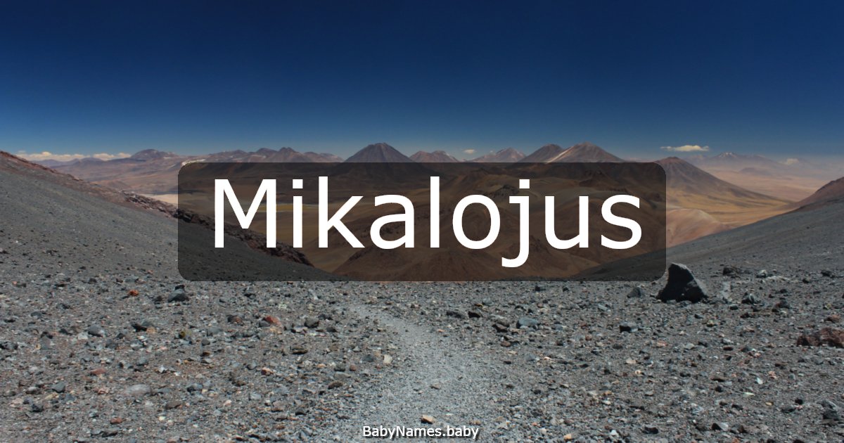 Mikalojus
