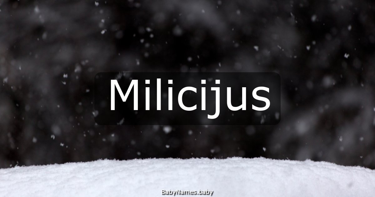Milicijus