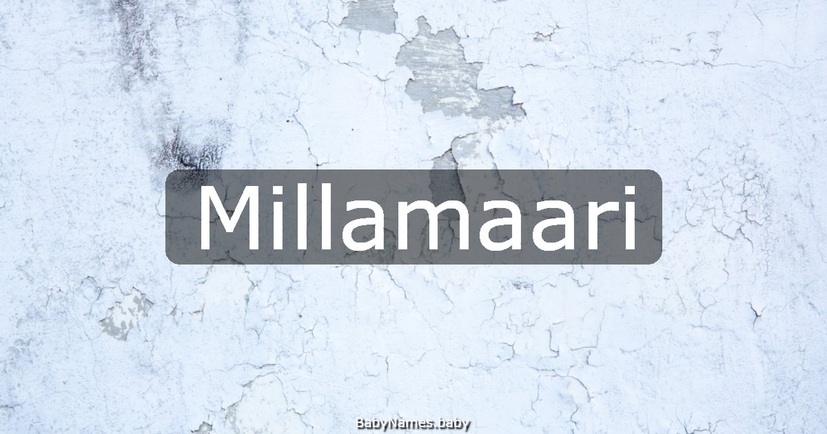 Millamaari