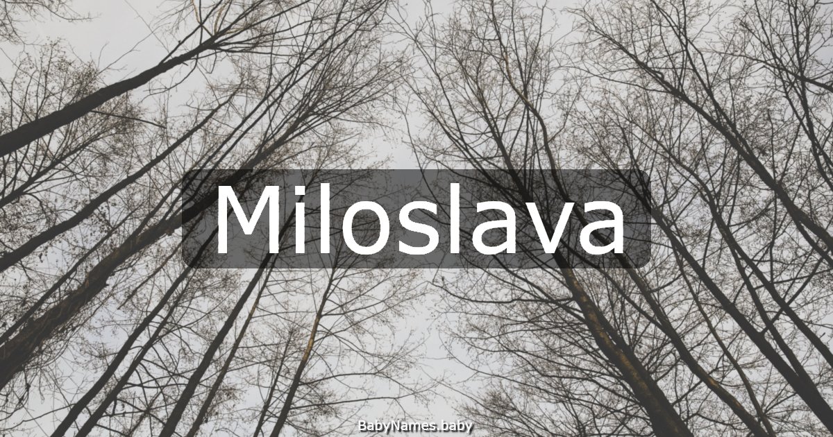 Miloslava
