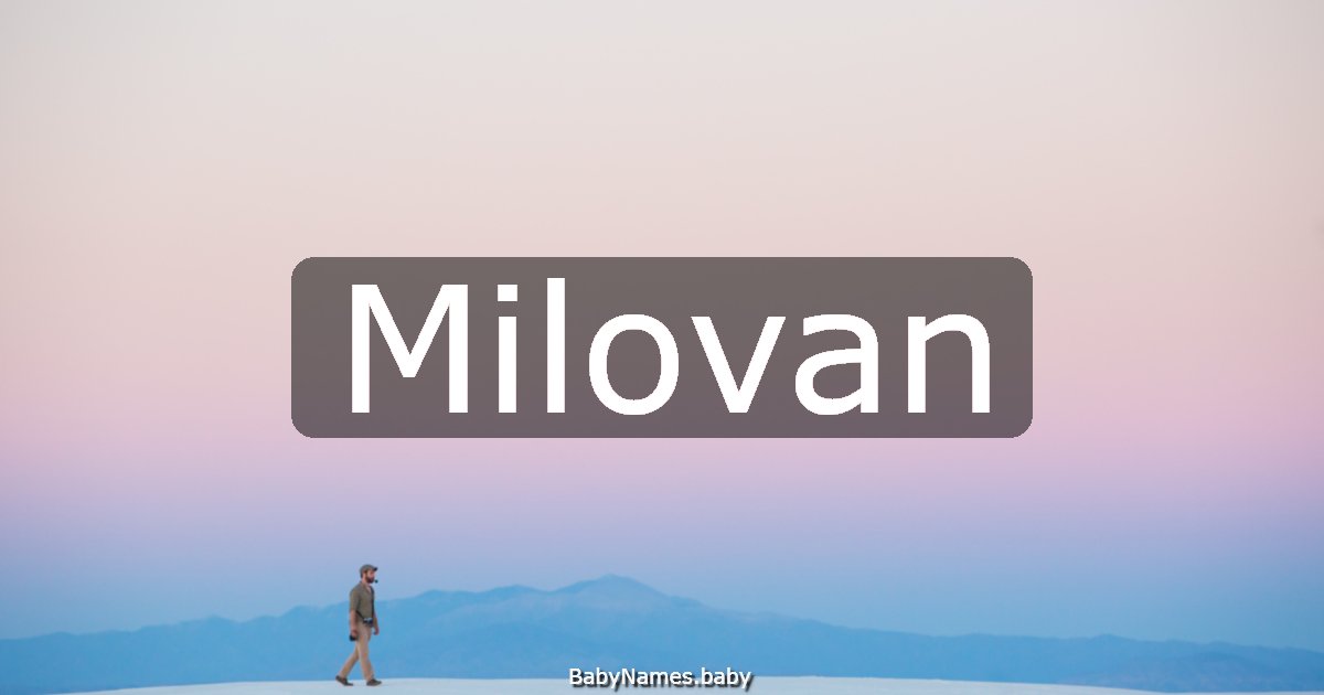 Milovan