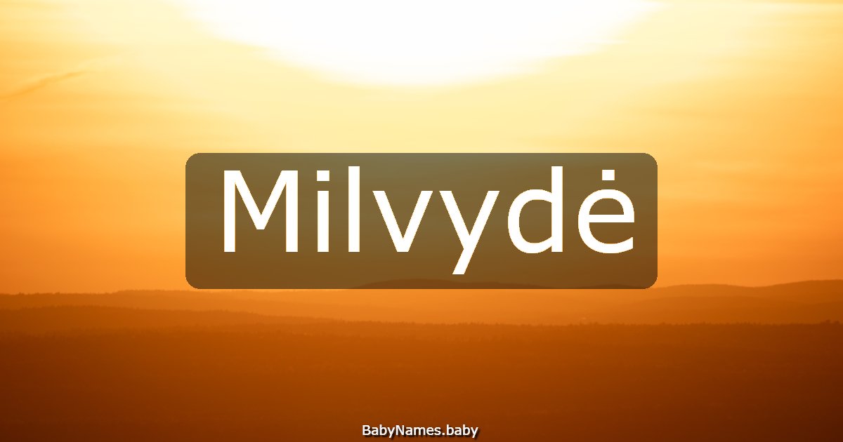 Milvydė