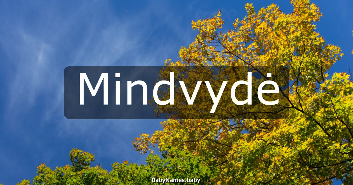 Mindvydė
