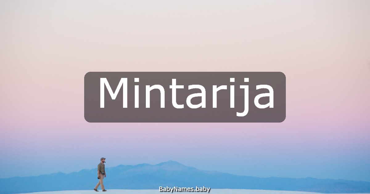 Mintarija