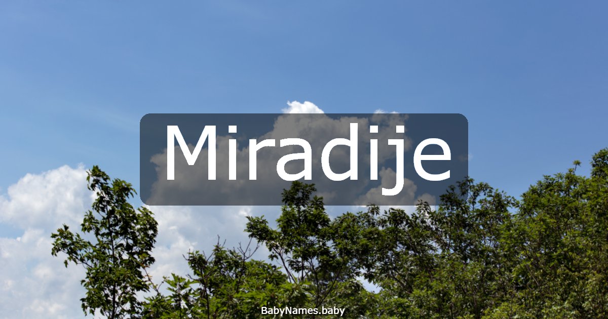 Miradije